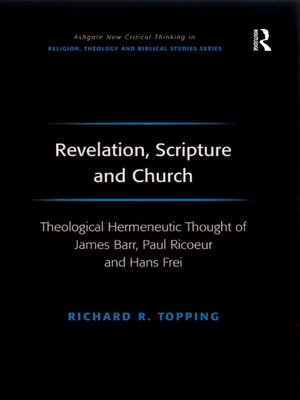 cover image of Revelation, Scripture and Church